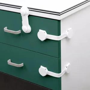 이중 안전 잠금장치 밴드형 일자형 서랍잠 문잠금장치