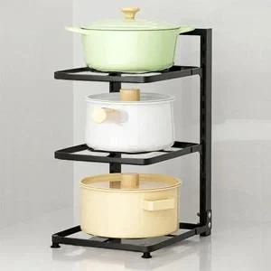 [골드스마일]그릇 정리대 받침 후라이팬 거치대