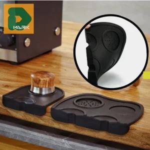 커피 탬핑매트 패드 보호 홈카페 에스프레소 바리스타 코너 미끄럼방지 홀더 거치대 실리콘 포터필터 블랙