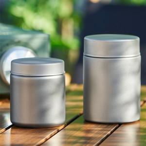 실리콘 링 씰 180/260ml 순수 티타늄 차 상자 커피 용 항균 및 곰팡이 방지 항아리 휴대용 여행 스낵 캔