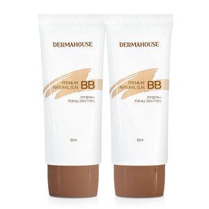 프리미엄 네츄럴 썬+비비크림 50mlx2개/자외선차단 잡티&결점커버