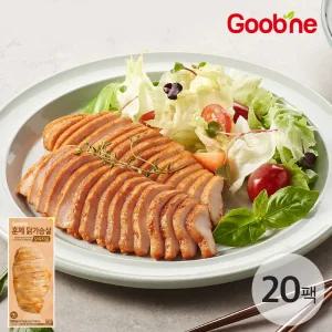 굽네 오리지널 훈제 닭가슴살 슬라이스 100g*20팩 AG05