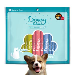 네츄럴코어 러비츄 강아지용 멀티팩 21P 강아지츄르 강아지간식