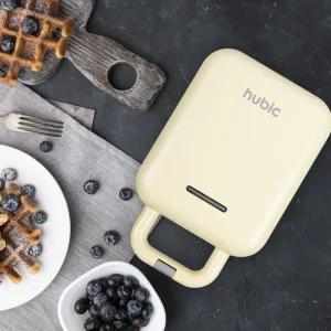 휴빅 와플메이커 샌드위치기계 도넛기계 와플 만들기 옐로우