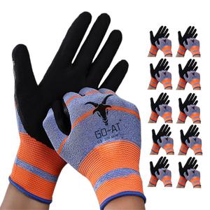 고트 반코팅 라텍스폼 작업장갑 10켤레