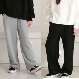 [보리보리/모데쯔]주니어 겨울 밍크 와이드 통바지 초등여아 남아 10대 고학년 인하