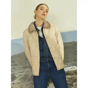 [리오벨] 밍크 숏다운 양가죽 점퍼