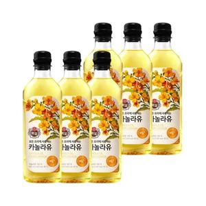 백설 카놀라유 900ml x6개