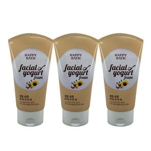 해피바스 정말순한 페이셜 요거트폼 250ml 3개