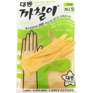 대동 까칠이 천연 라텍스장갑 미용장갑 아이보리 미니(SS)