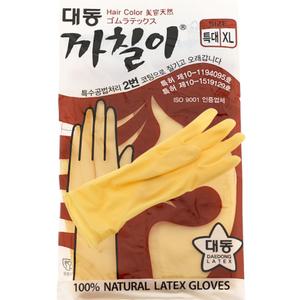 대동 까칠이 천연 라텍스장갑 미용장갑 아이보리 특대(XL)