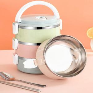 3단 스텐도시락 런치박스 과일 샐러드 직장인 어린이 보온 보냉 도시락통