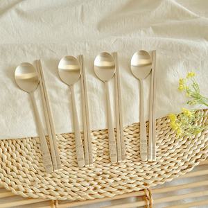 갤러리아 놋향 거북 4인 유기수저 방짜유기 놋수저 세트