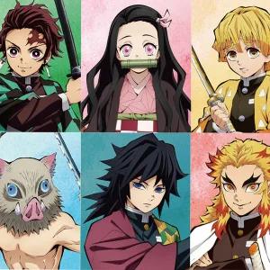 DIY 보석십자수 귀멸의칼날 캔버스형 탄지로 네즈코 렌고쿠 40x50