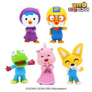 [뽀로로]와 친구들 리얼 피규어 5종세트(서있는 뽀로로 크롱 루피 에디 패티)