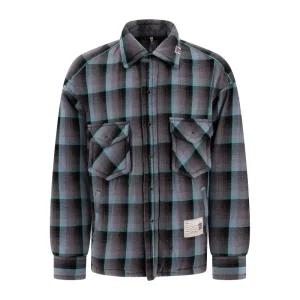 미하라야스히로 패디드 체크 셔츠 A13SH084 BLUE