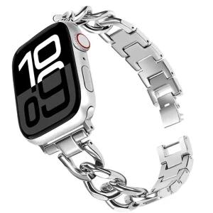 애플워치 슬림 체인 메탈 스트랩 11 10 9 8 7 6 5 4 SE 2 울트라 호환 시계줄 밴드