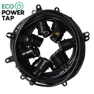 국산 스트링월드 줄조명 전등선 파티라이트 15M 블랙 연등선 오징어등 캠핑 야외 줄전구