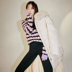 갤러리아 [24F/W][특가]폭스퍼 후드 벨티드 덕다운코트 (BJHJY2690)BJH2690