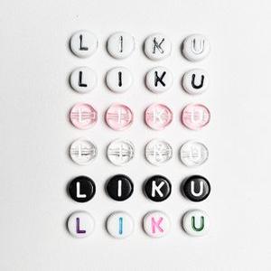 [리꾸리꾸] 알파벳비즈 이니셜 비즈 구슬 키링부자재 키링팔찌 목걸이 만들기