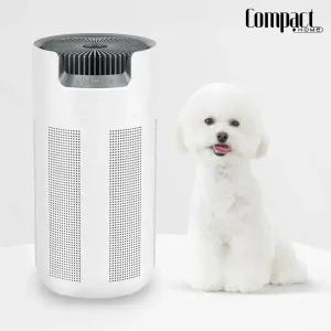 컴팩트홈 타워형 공기청정기 360도 서라운드 저소음 취침모드 항균 탈취 UV살균 헤파필터