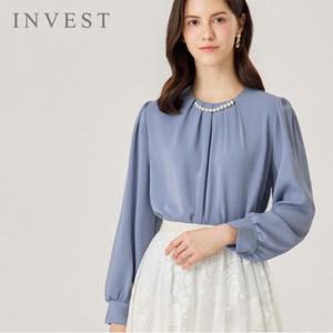 [인베스트] 진주넥핀턱블라우스_IN5S1BL5011