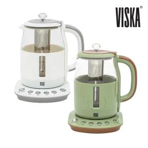 리퍼상품 비스카 유리 티포트 전기주전자 1.5L (색상랜덤)