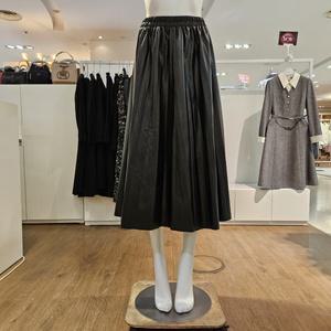 [대구백화점] [미센스]레더플리츠밴딩스커트(MB4XSKMG01Z)