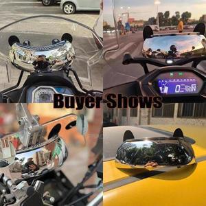 혼다 호환 범용 바이크 오토바이 백미러 BMW 호환 R1200GS 용 180 초광각 중앙 윈드 스크린