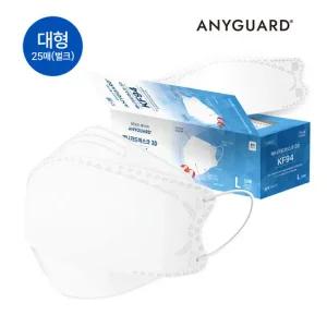 [애니가드] 황사 방역용 KF94 3D 네오마스크 대형/소형 (25매 X 4팩) 100매