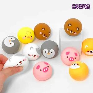 애니멀 랜덤 말랑 모찌 (BOX) 스퀴시 복불복 말랑이 뽑기 스트레스볼 동물인형 모찌 피젯토이