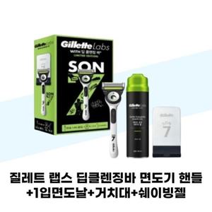 [질레트] 질레트 랩스 딥클렌징바 면도기 핸들+1입면도날+거치대+쉐이빙젤