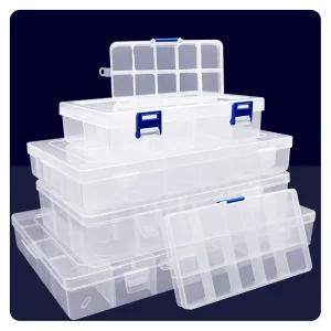 투명 소품수납함 28칸/화장품 공구통 악세사리케이스 악세사리정리 소품박스 비즈정리함 책 비즈 공예