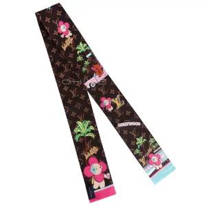 루이비통 스카프 방도 할리우드 실크 스카이블루