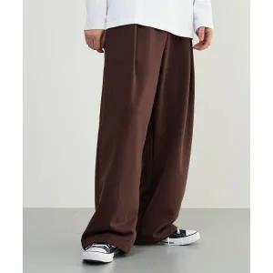 어레이드 컴피 리버스 플리츠 스? 팬츠 [BROWN] 251759