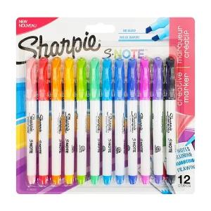 샤피 리얼 파스텔 S-NOTE 형광펜 12색세트 (No.2138233)