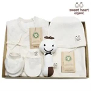 [보리보리/스윗하트] 오가닉 내츄럴풀잎 신생아 선물세트