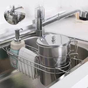 (제스트)스텐 씽크대 음식물통 가정용 거치랙 포함 쓰레기통