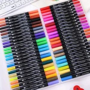 형광 마커 아트 붓펜 48색 색연필 싸인펜 미술용