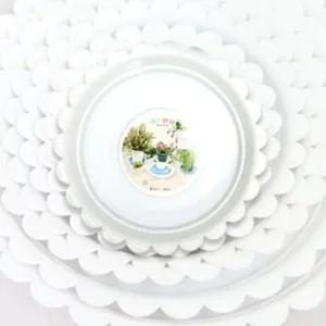 대형화분받침대 국산 플라스틱화분받침 화이트 화분받침대 원형화분받침 물받이화분받침