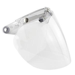 오픈 페이스 헬멧 바이저 바이크 오토바이 버블 렌즈 3-스냅 윈드 실드 안티 UV/안티-안개