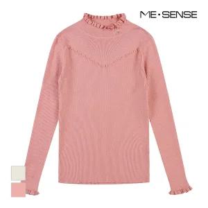 [미센스] 프릴물결조직 니트_MB3YKNM606Z