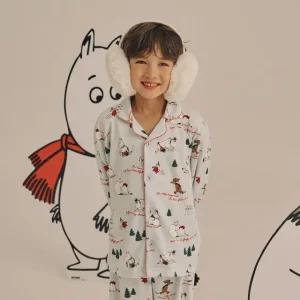 [갤러리아] [오르시떼] 아동 G036 무민스노우볼 긴소매 파자마 세트