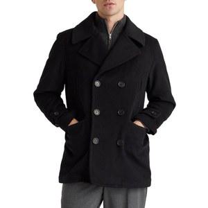 겨울 울 피코트 재킷 남성 캐주얼 이상산순 더블 트렌치코트 가슴