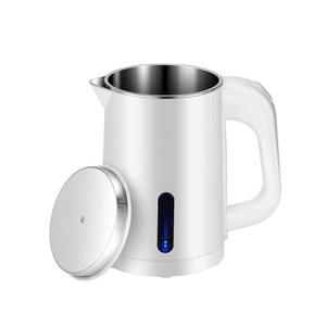 소형 전기 주전자 스테인리스 스틸, 0.6L 휴대용 여행용 전기차 주전자, 출장, 캠핑, 여행, 사무실용 미니 온수 보일러 히터