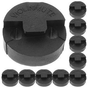 10개 고무 바이올린 연습용 마이트 세트 라운드 투르테 스타일 or 소형 비올라 소음기