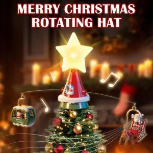 Hwani 크리스마스트리 회전 회전장식 팝퍼 장식품 움직이는 트리장식 크리스마스장식