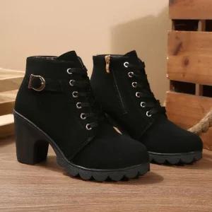 [라일리] Rly 가을 여성용 하이힐 세련된 신발 폭신한 구두 여