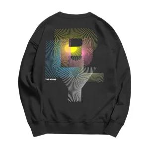 문컬렉션 남녀공용 프린팅 기모 맨투맨 네온그래픽