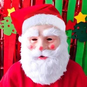 산타할아버지가면모자세트 산타클로스 산타모자